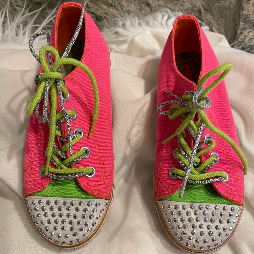 Expressions Shoes Expressions Sneakers Color Green/Pink